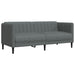 Set de canapele, 2 piese, gri închis, material textil - WALTI WALTI