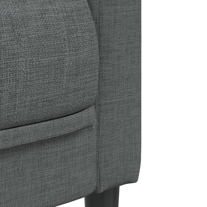 Set de canapele, 2 piese, gri închis, material textil - WALTI WALTI