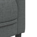 Set de canapele, 2 piese, gri închis, material textil - WALTI WALTI