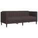 Set canapele, 2 piese, maro închis, material textil - WALTI WALTI