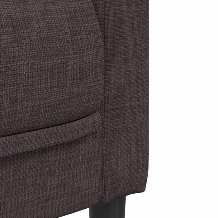 Set canapele, 2 piese, maro închis, material textil - WALTI WALTI
