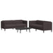 Set canapele, 2 piese, maro închis, material textil - WALTI WALTI