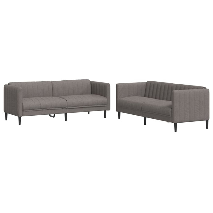 Set de canapele, 2 piese, gri taupe, material - WALTI WALTI