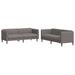 Set de canapele, 2 piese, gri taupe, material - WALTI WALTI