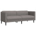 Set de canapele, 2 piese, gri taupe, material - WALTI WALTI