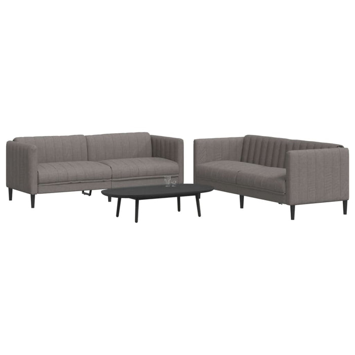 Set de canapele, 2 piese, gri taupe, material - WALTI WALTI