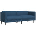 Set canapele, 2 piese, albastru, material textil - WALTI WALTI