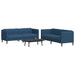 Set canapele, 2 piese, albastru, material textil - WALTI WALTI