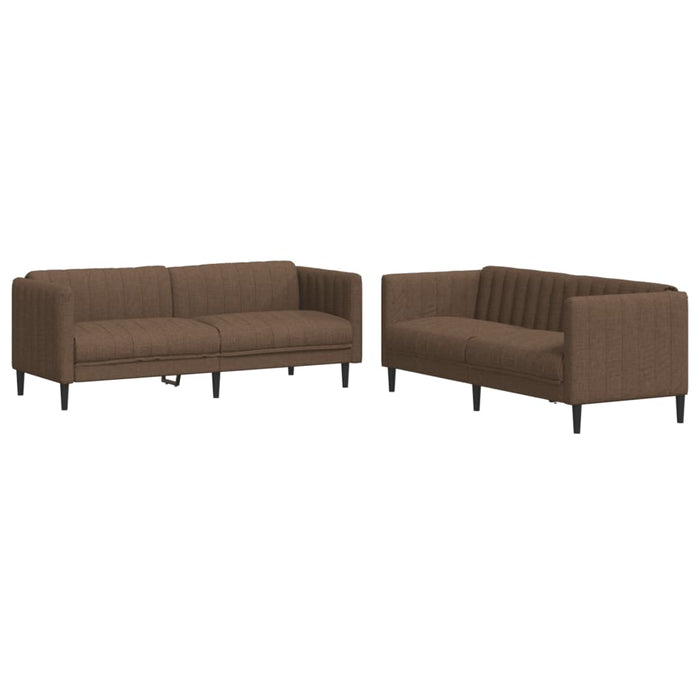 Set de canapele, 2 piese, maro, textil - WALTI WALTI