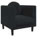 Set de canapele cu perne, 3 piese, negru, catifea - WALTI WALTI