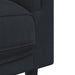 Set de canapele cu perne, 3 piese, negru, catifea - WALTI WALTI