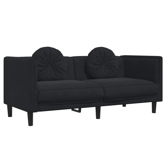 Set canapea cu perne, 2 piese, roz, catifea - WALTI WALTI