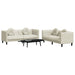 Set de canapele cu perne, 2 piese, crem, catifea - WALTI WALTI