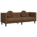 Set de canapele cu perne, 2 piese, maro, catifea - WALTI WALTI