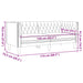 Set canapele Chesterfield cu 3 locuri, negru, piele eco. - WALTI WALTI