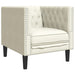 Set canapele Chesterfield cu 3 locuri, crem, piele eco. - WALTI WALTI
