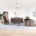 Set canapele Chesterfield cu 3 locuri, maro, piele eco. - WALTI WALTI