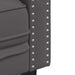 Set canapele Chesterfield cu 3 locuri, gri, piele eco. - WALTI WALTI