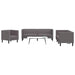 Set canapele Chesterfield cu 3 locuri, gri, piele eco. - WALTI WALTI