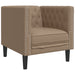 Set canapele Chesterfield cu 3 locuri, cappuccino, piele eco. - WALTI WALTI