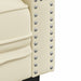 Set canapele Chesterfield cu 2 locuri, crem, piele eco. - WALTI WALTI