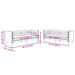 Set canapele Chesterfield cu 2 locuri, crem, piele eco. - WALTI WALTI