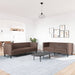 Set canapele Chesterfield cu 2 locuri, maro, piele eco. - WALTI WALTI