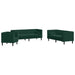 Set canapele Chesterfield cu perne rulou 3 piese verde catifea - WALTI WALTI