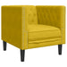 Set canapele Chesterfield cu perne rulou 3 piese galben catifea - WALTI WALTI