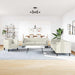 Set canapele Chesterfield cu perne rulou 3 piese, crem, catifea - WALTI WALTI
