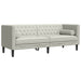 Set canapele Chesterfield cu perne rulou 3 piese, crem, catifea - WALTI WALTI