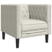 Set canapele Chesterfield cu perne rulou 3 piese, crem, catifea - WALTI WALTI