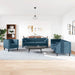 Set canapele Chesterfield perne rulou 3 piese albastru catifea - WALTI WALTI