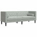 Set canapele Chesterfield cu perne rulou, 2 piese, gri, catifea - WALTI WALTI