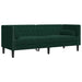 Set canapele Chesterfield cu perne rulou 2 piese verde catifea - WALTI WALTI