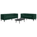 Set canapele Chesterfield cu perne rulou 2 piese verde catifea - WALTI WALTI