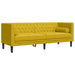 Set canapele Chesterfield cu perne rulou 2 piese galben catifea - WALTI WALTI