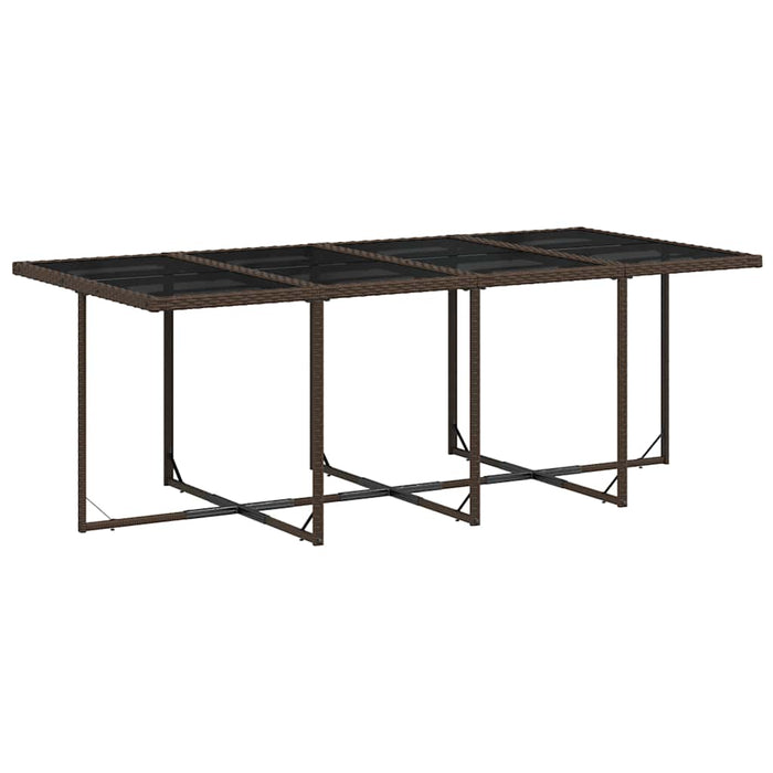 Set mobilier de grădină, 13 piese, maro, cu perne, poliratan - WALTI WALTI