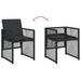 Set mobilier de grădină cu perne, 5 piese, negru, poliratan - WALTI WALTI