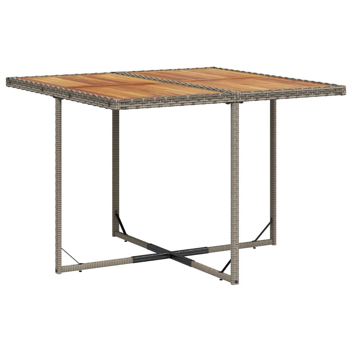 Set mobilier de grădină cu perne, 5 piese, gri, poliratan WALTI