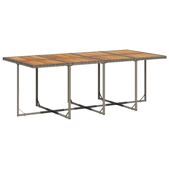 Set mobilier grădină cu perne, 9 piese, gri, poliratan - WALTI WALTI