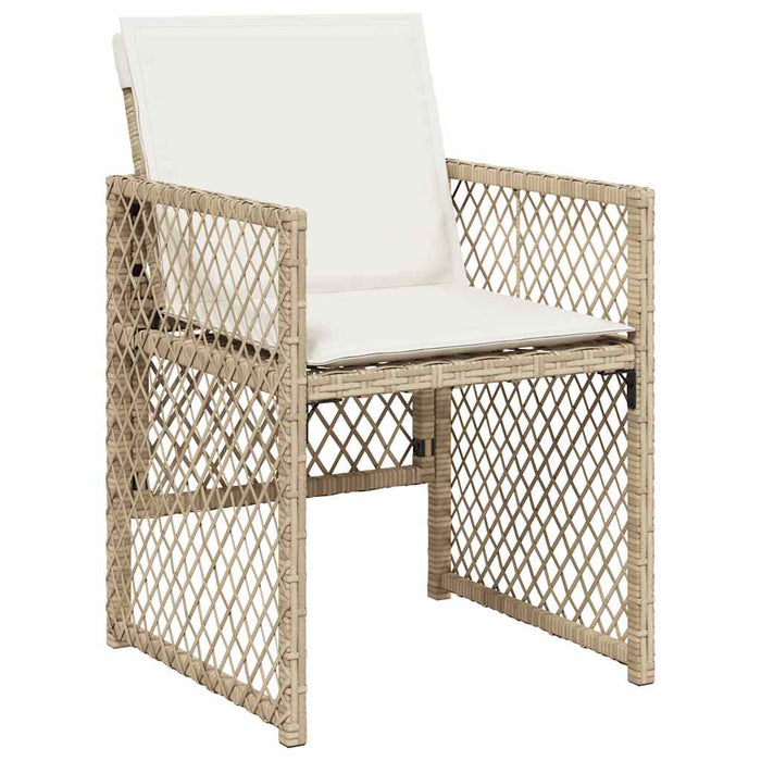 Set mobilier de grădină cu perne, 13 piese, bej, poliratan - WALTI WALTI