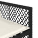 Set mobilier de grădină cu perne, 9 piese, negru, poliratan - WALTI WALTI