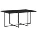 Set mobilier de exterior cu perne, 11 piese, negru, poliratan - WALTI WALTI