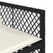 Set mobilier de exterior cu perne, 11 piese, negru, poliratan - WALTI WALTI