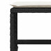 Set mobilier de exterior cu perne, 11 piese, negru, poliratan - WALTI WALTI