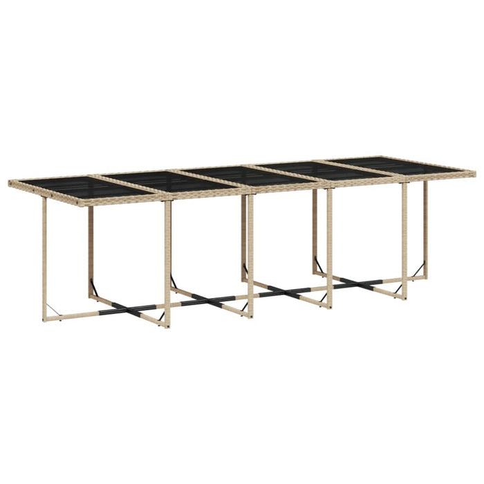 Set mobilier de grădină cu perne, 15 piese, bej, poliratan - WALTI WALTI