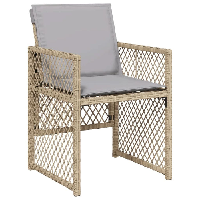 Set mobilier de grădină cu perne, 15 piese, bej, poliratan - WALTI WALTI