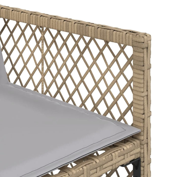 Set mobilier de grădină cu perne, 15 piese, bej, poliratan - WALTI WALTI