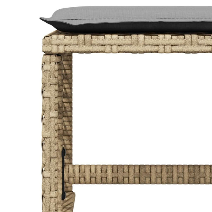 Set mobilier de grădină cu perne, 15 piese, bej, poliratan - WALTI WALTI